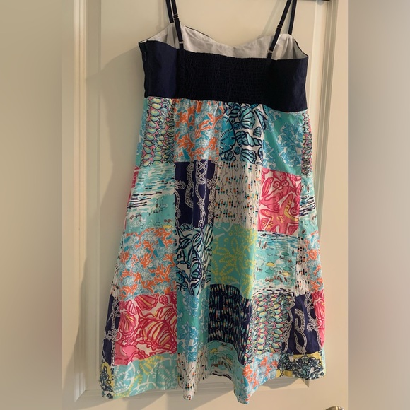 Lilly Pulitzer Rilee Dress Multi Sailor Patch Size 6 - Picture 3 of 7